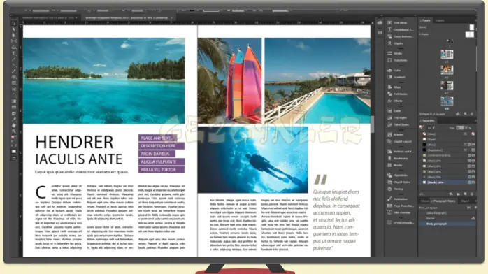 Adobe InDesign Gezinler