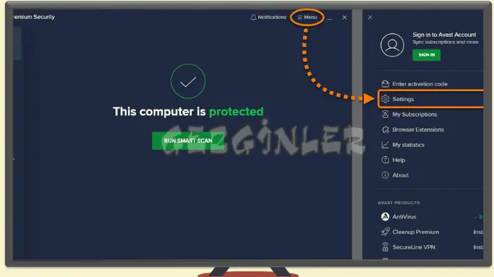 Avast Free Antivirüs Gezginler Full