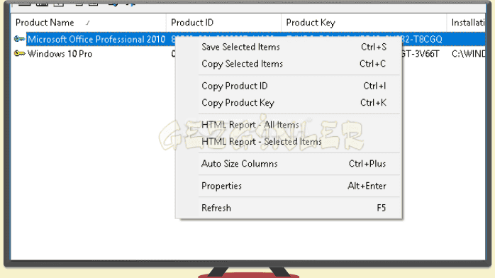 ProduKey İndir Gezginler