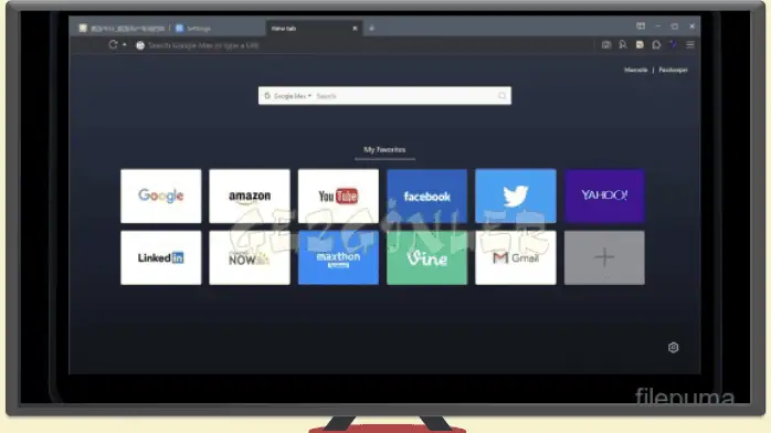 Maxthon Browser PC view